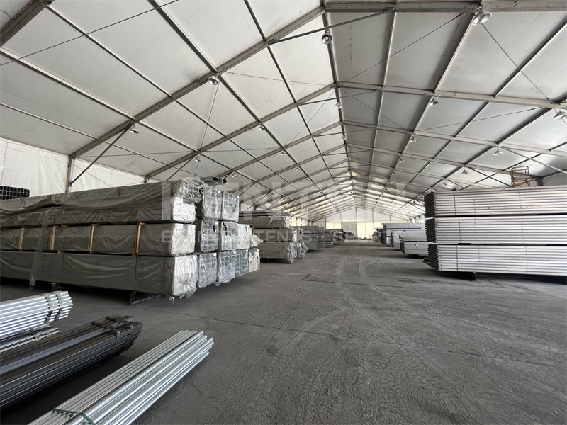 How difficult is it to install an industrial tent