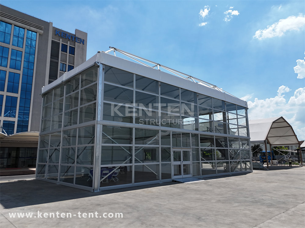 Span Width: 20m two story tent