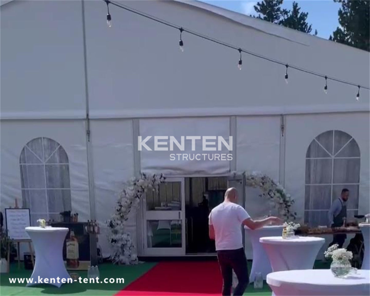 A Bosnian Client's Success Story with Our Large Aluminum Alloy Party Tent