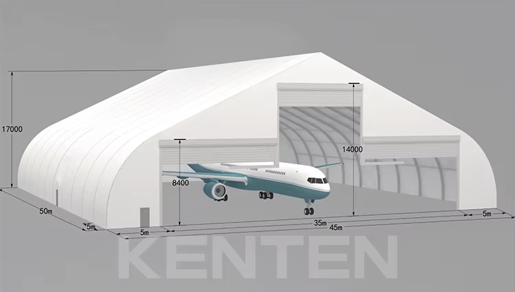 aluminum structure aircraft hangar tent